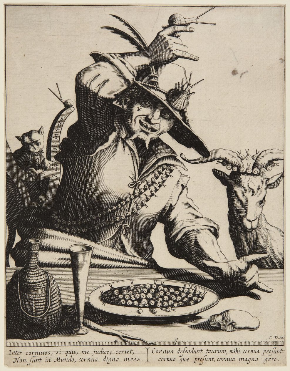 Mies ja etanat tekijältä Jacques Callot