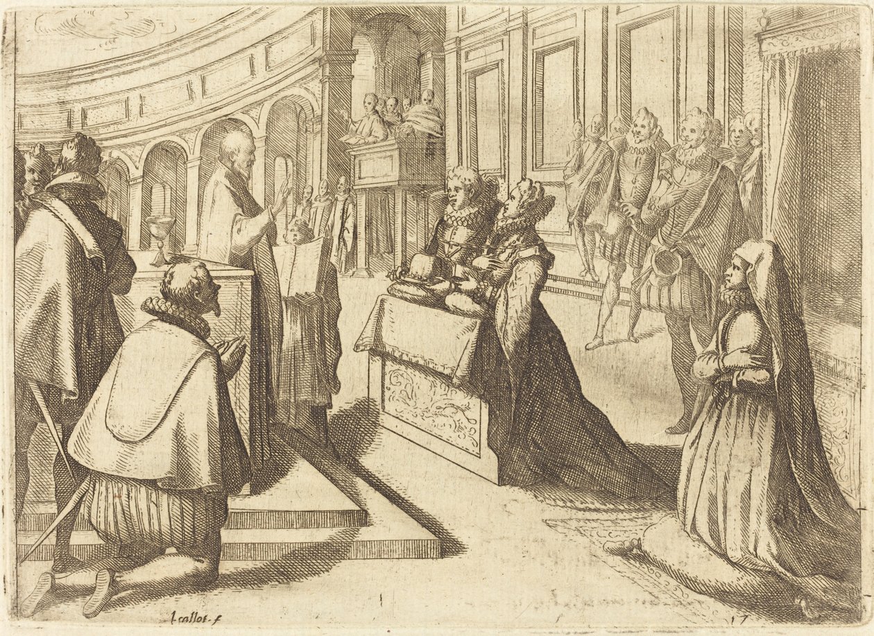Itävallan Margaretan ja Filip III:n avioliitto tekijältä Jacques Callot
