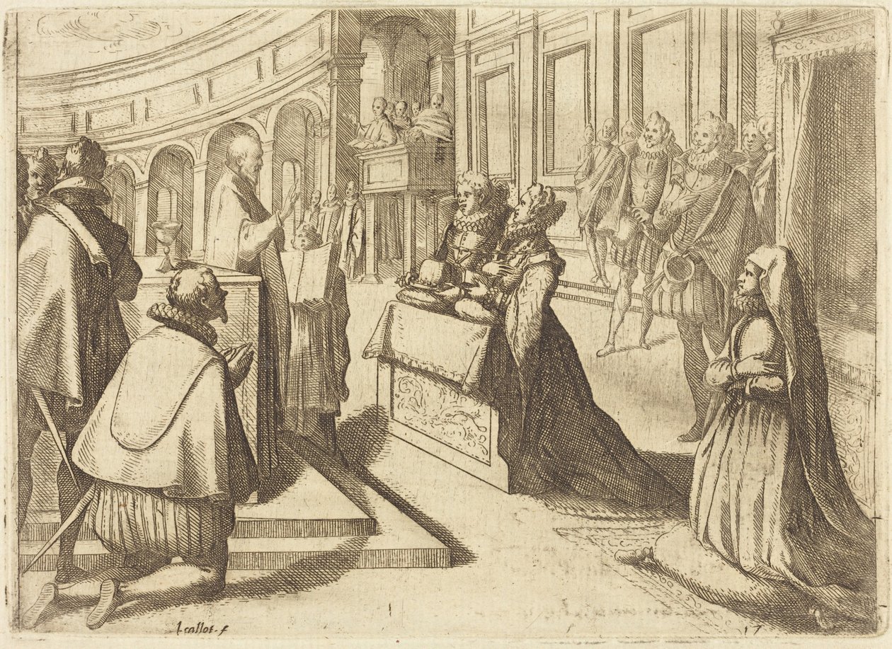 Itävallan Margaretan ja Filip III:n avioliitto tekijältä Jacques Callot