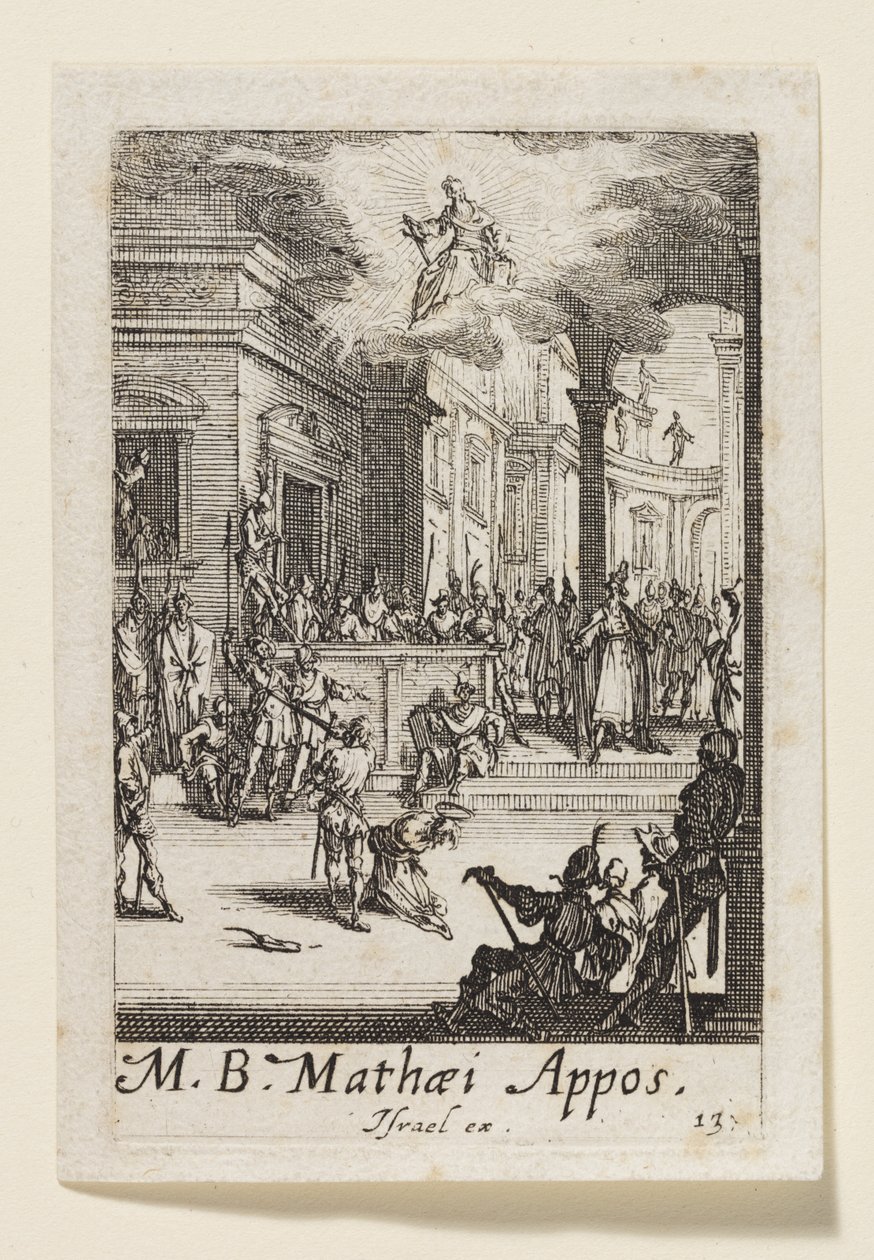 Pyhän apostoli Matteuksen marttyyrikuolema (M.B. Mathaei Appos.) tekijältä Jacques Callot