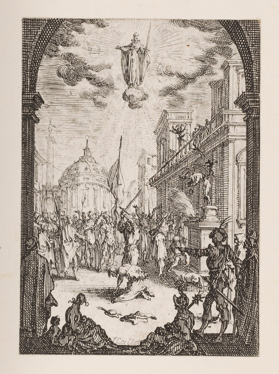St. Jacquesin marttyyrikuolema, nro 3 Apostolien marttyyrikuolemasta tekijältä Jacques Callot