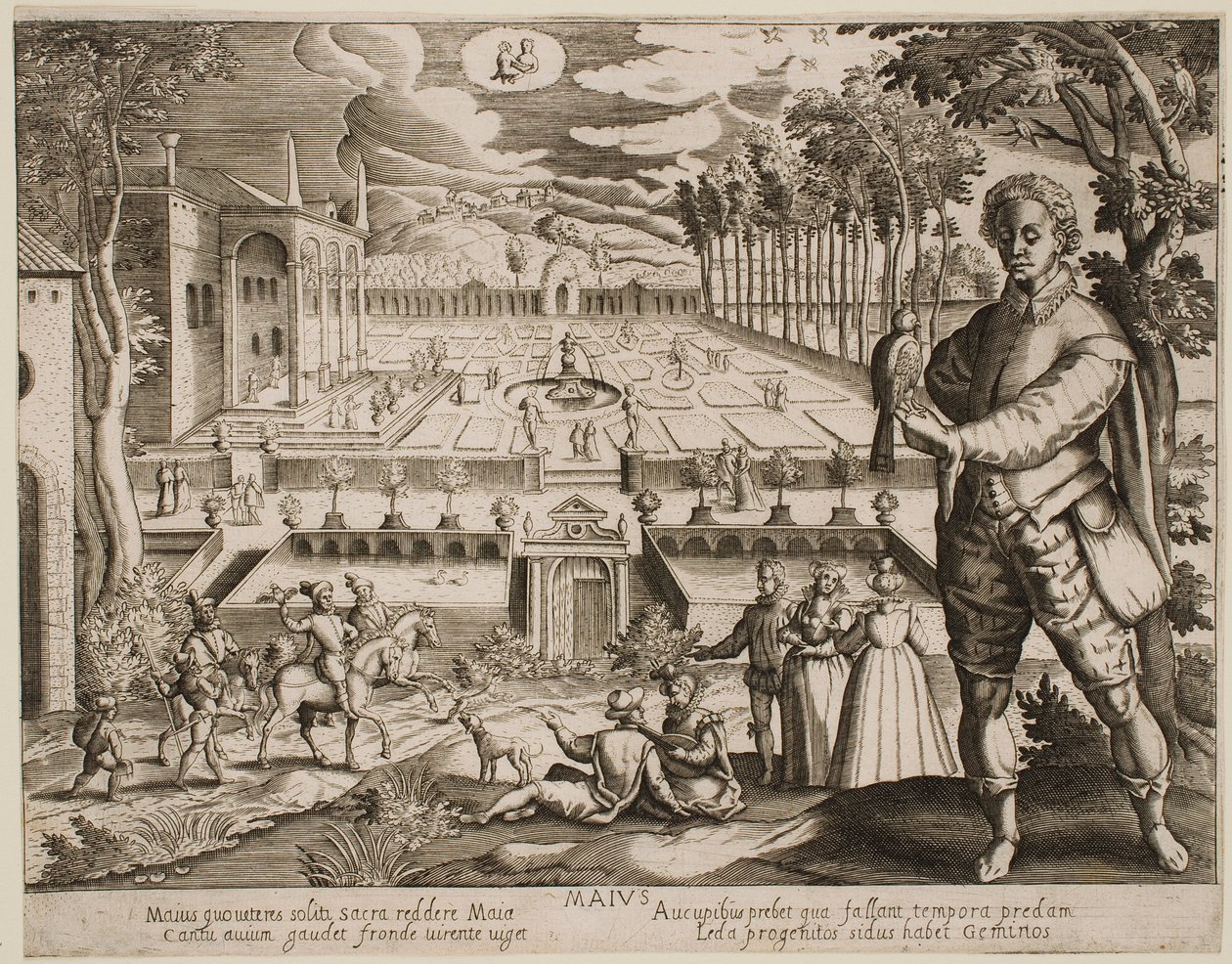 Toukokuu, sarjasta ”Kuukaudet” tekijältä Jacques Callot