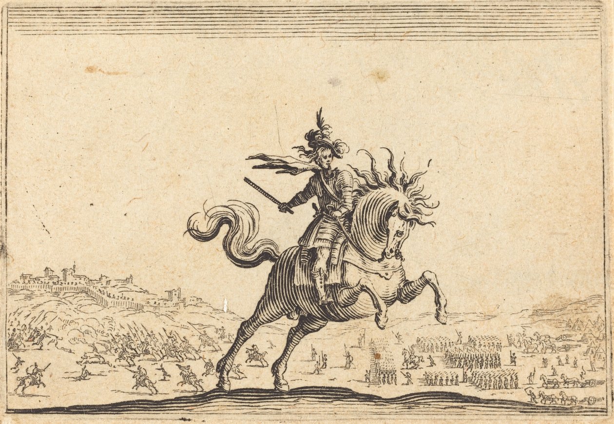 Comandant militar a cavall finnès tekijältä Jacques Callot