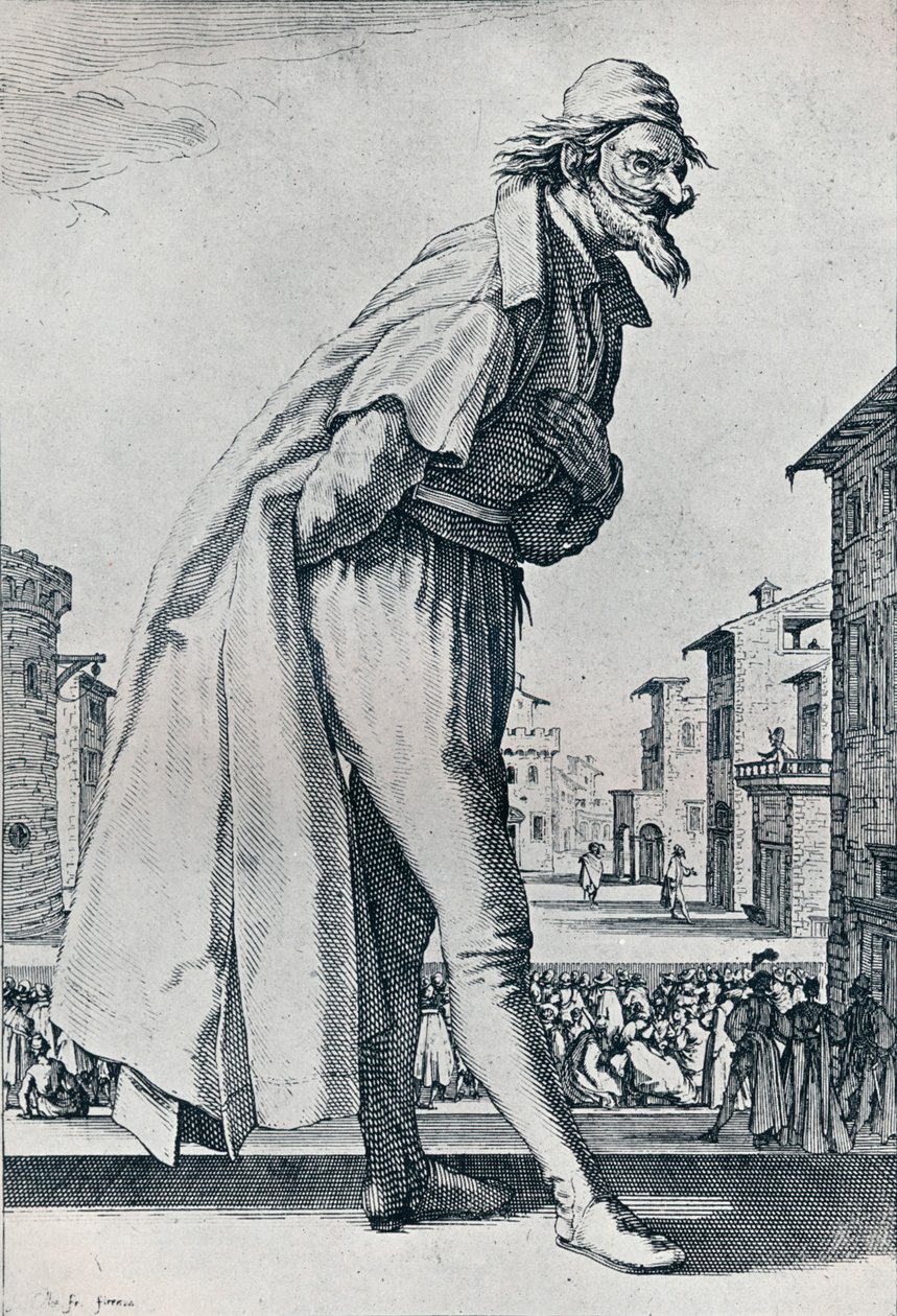 Nro IV. - Suuri Pantalon, 1620-1635, 1924 tekijältä Jacques Callot