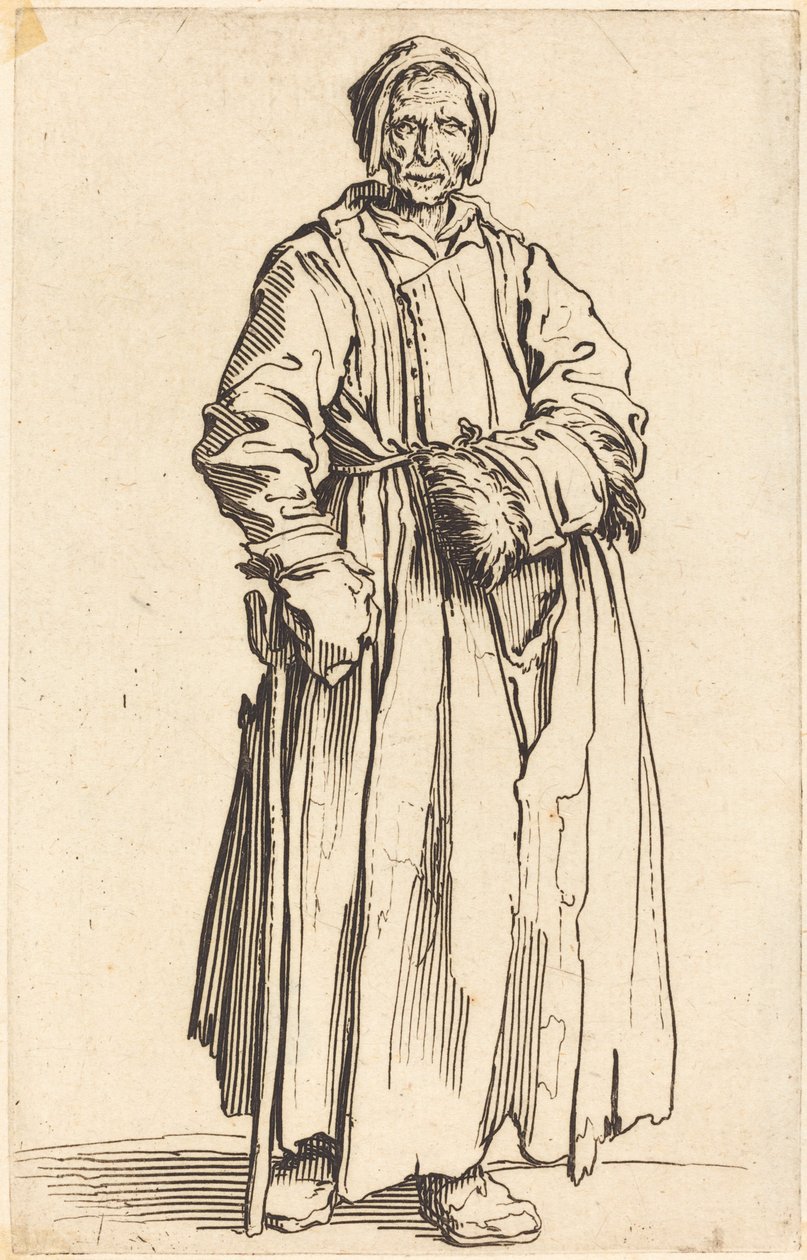 Yksisilmäinen nainen tekijältä Jacques Callot