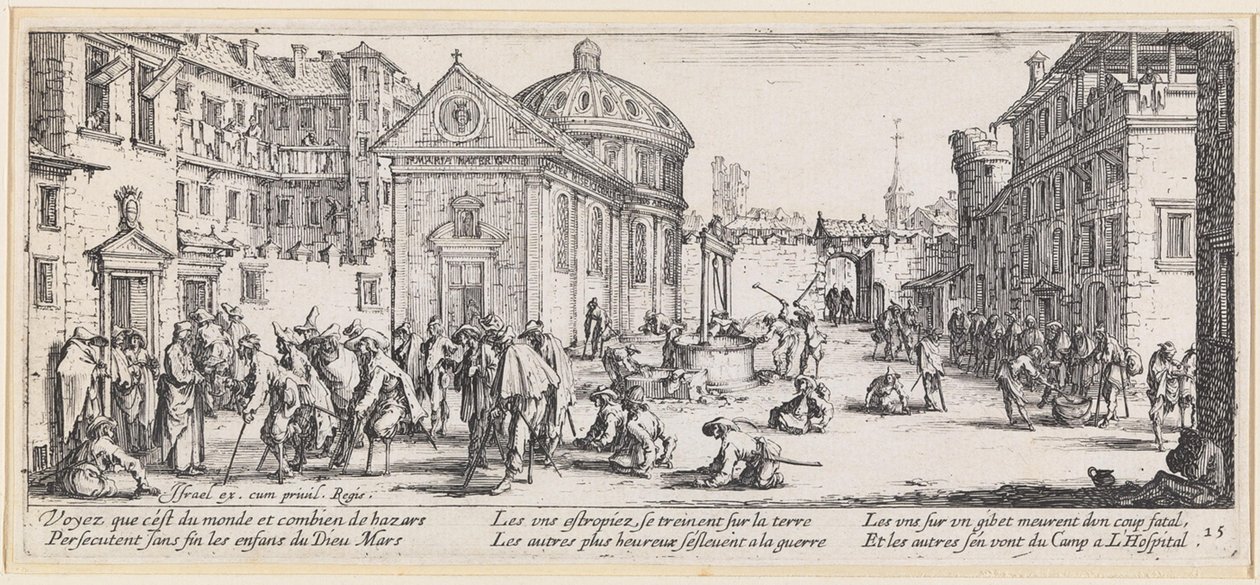 Sodassa haavoittuneet tekijältä Jacques Callot