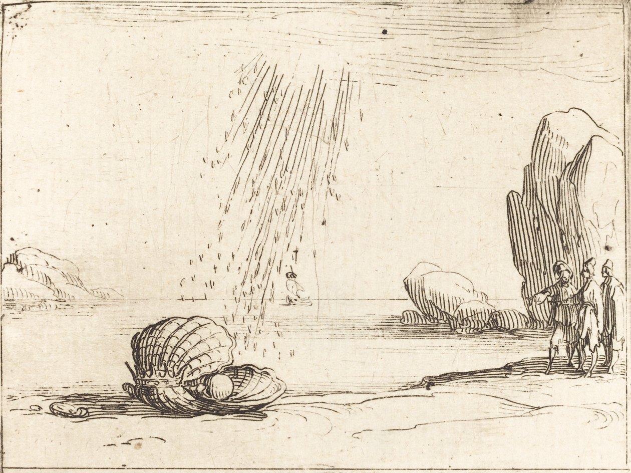 Osteri helmen kanssa tekijältä Jacques Callot
