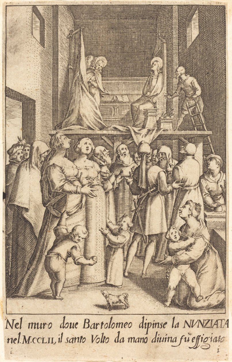 Ilmoituksen maalaus tekijältä Jacques Callot