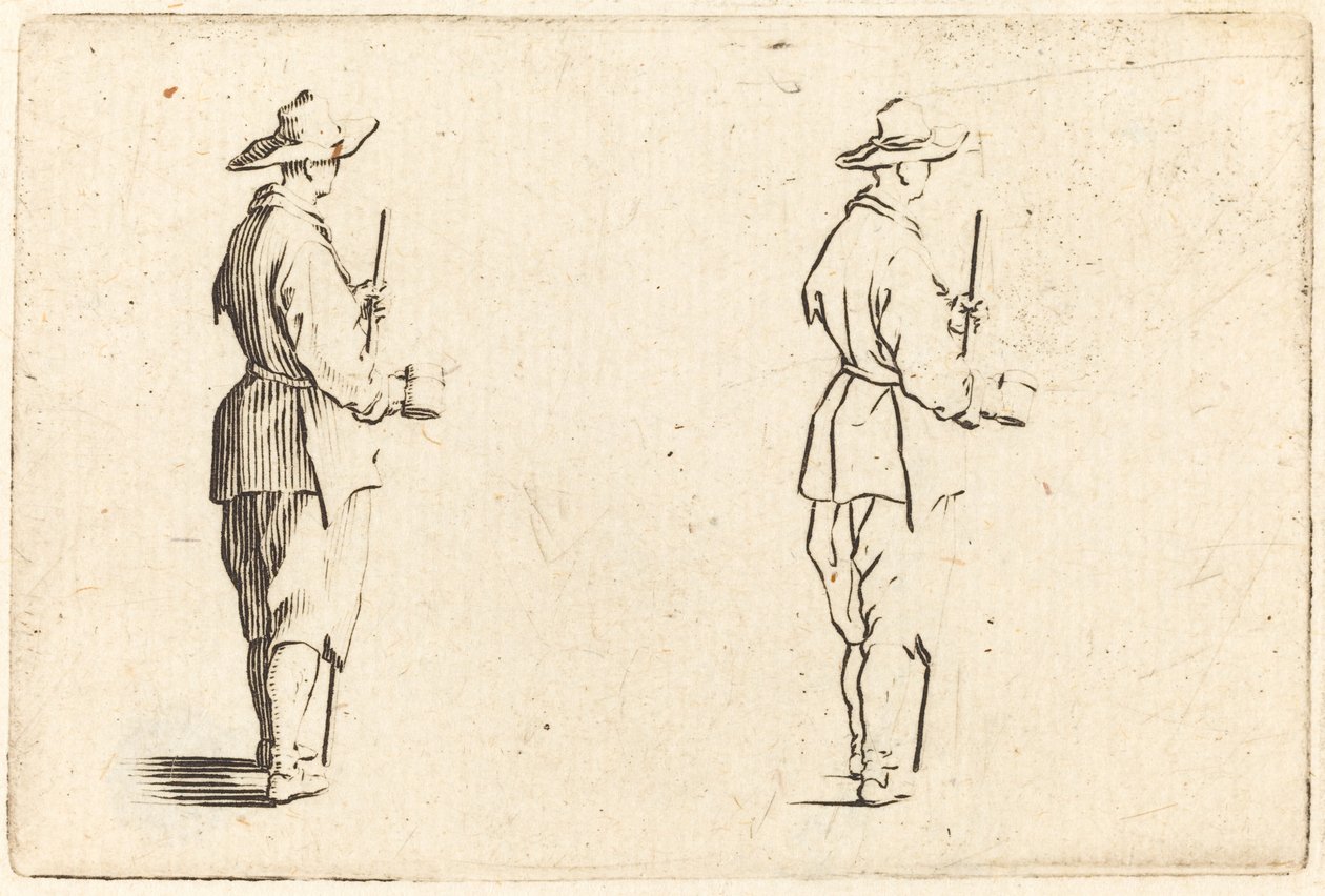 Talonpoika kupin kanssa tekijältä Jacques Callot