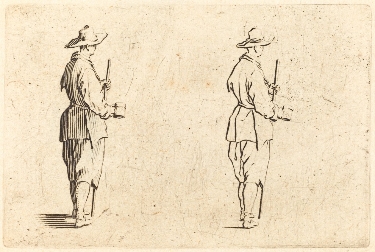 Talonpoika kupilla, n. 1622. tekijältä Jacques Callot