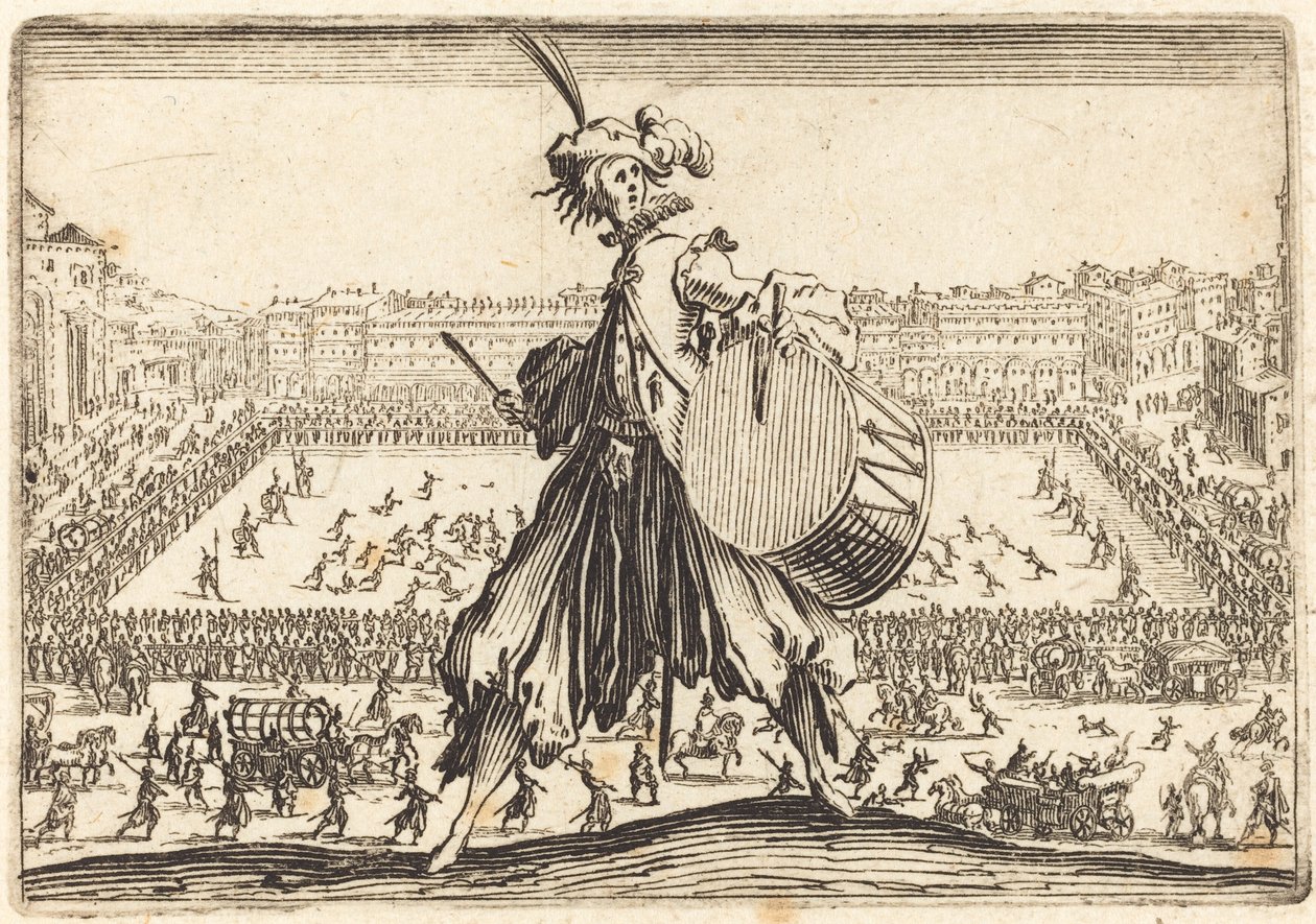 Piazza Santa Croce, Firenze tekijältä Jacques Callot