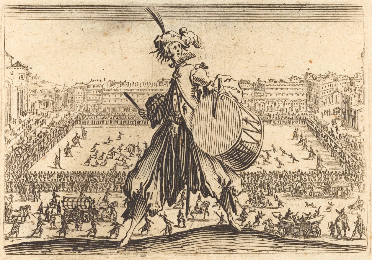 Piazza Santa Croce, Firenze tekijältä Jacques Callot