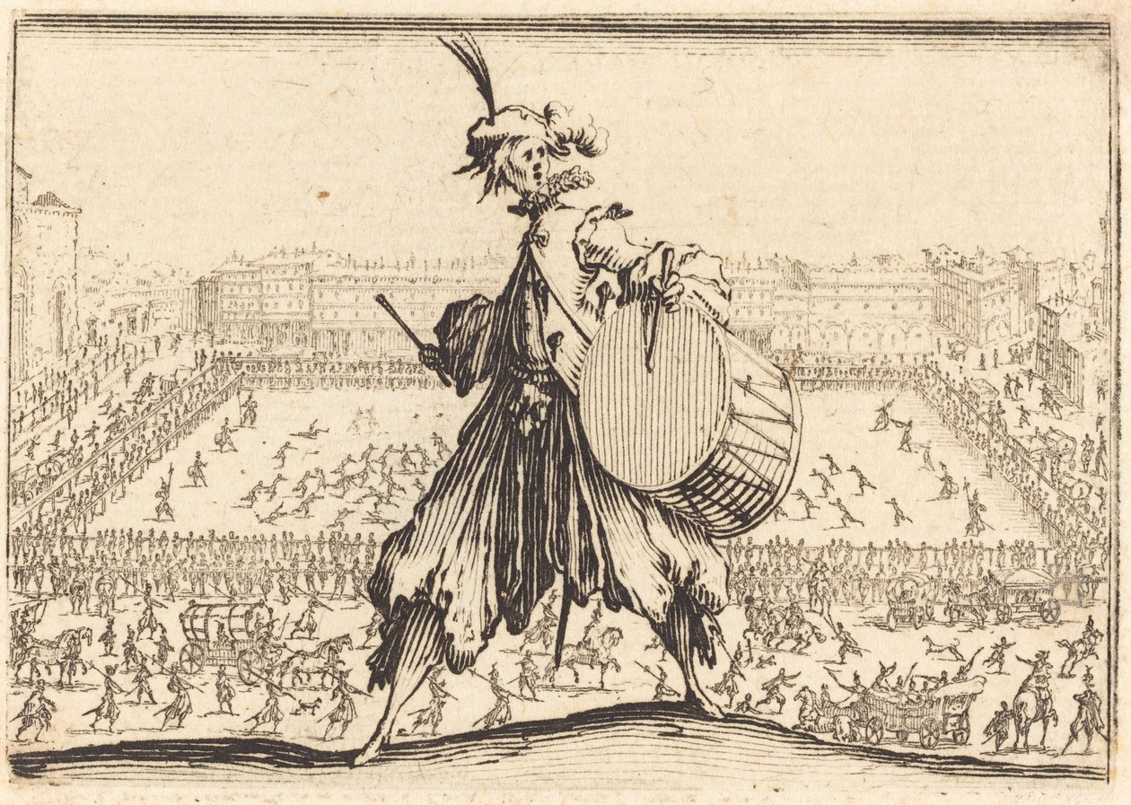 Piazza Santa Croce, Firenze, n. 1617. tekijältä Jacques Callot