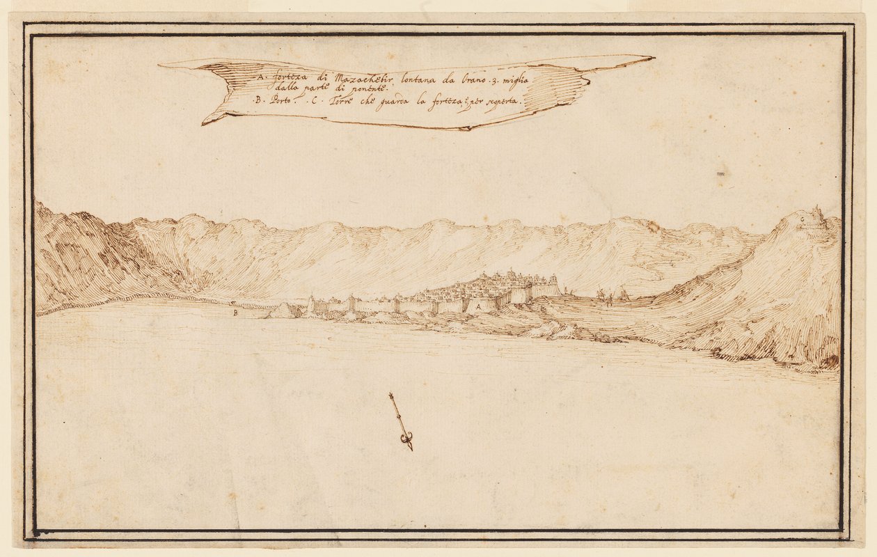 Planometrinen näkymä Mazachebirista tekijältä Jacques Callot
