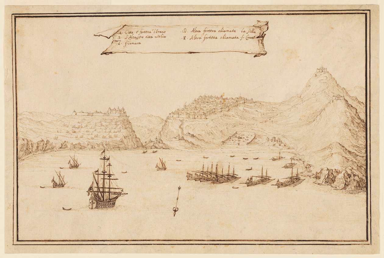 Planometrinen näkymä Oranista, Algeriasta tekijältä Jacques Callot