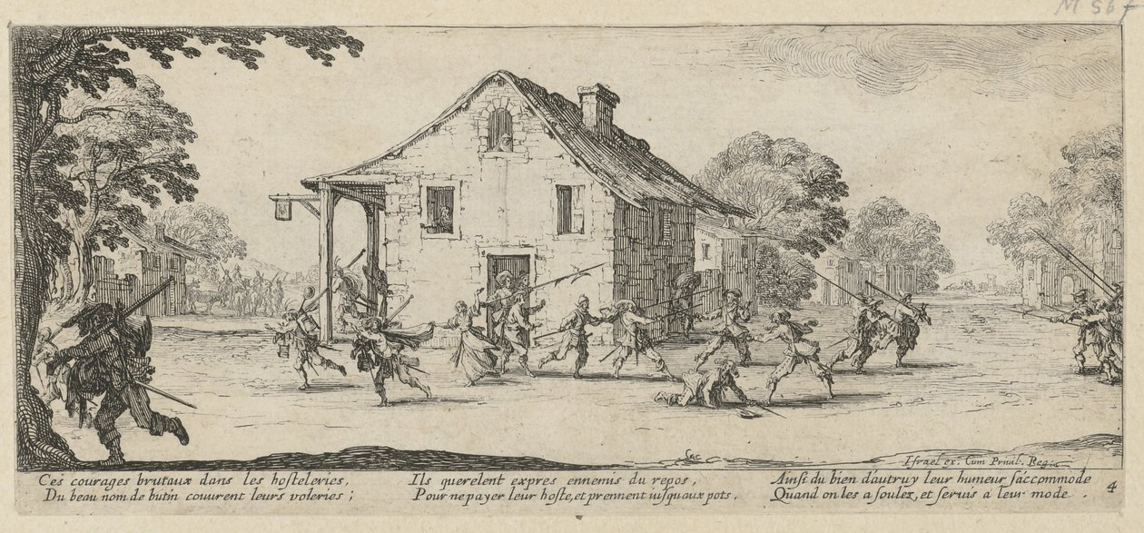 Ryöstö, sarjan ”Sodan kauhut” 4. osa tekijältä Jacques Callot