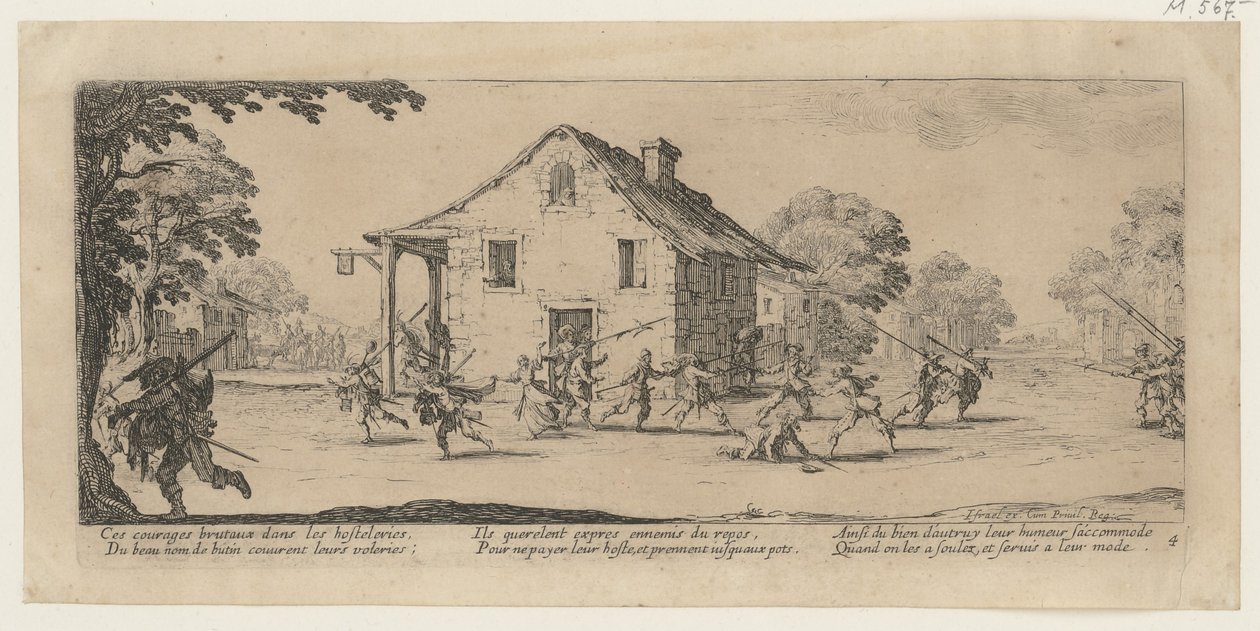 Ryöstö, sarjan ”Sodan kauhut” 4. osa tekijältä Jacques Callot