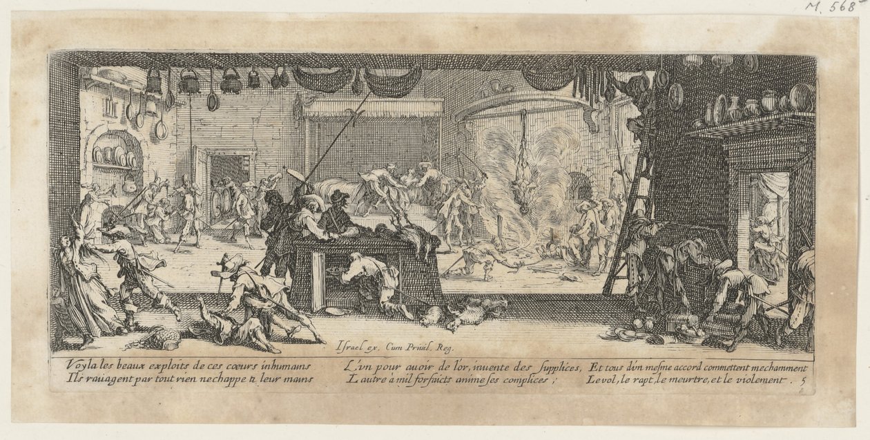 Maatilan ryöstö, sarjan ”Sodan kauhut” 5. osa tekijältä Jacques Callot