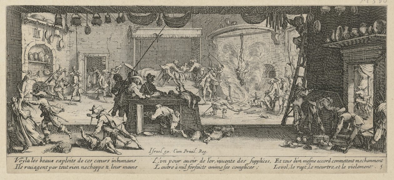 Maatilan ryöstö, sarjan ”Sodan kauhut” 5. osa tekijältä Jacques Callot