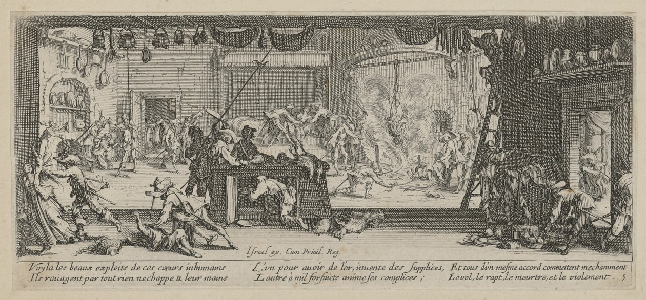 Maatilan ryöstö, sarjan ”Sodan kauhut” 5. osa tekijältä Jacques Callot