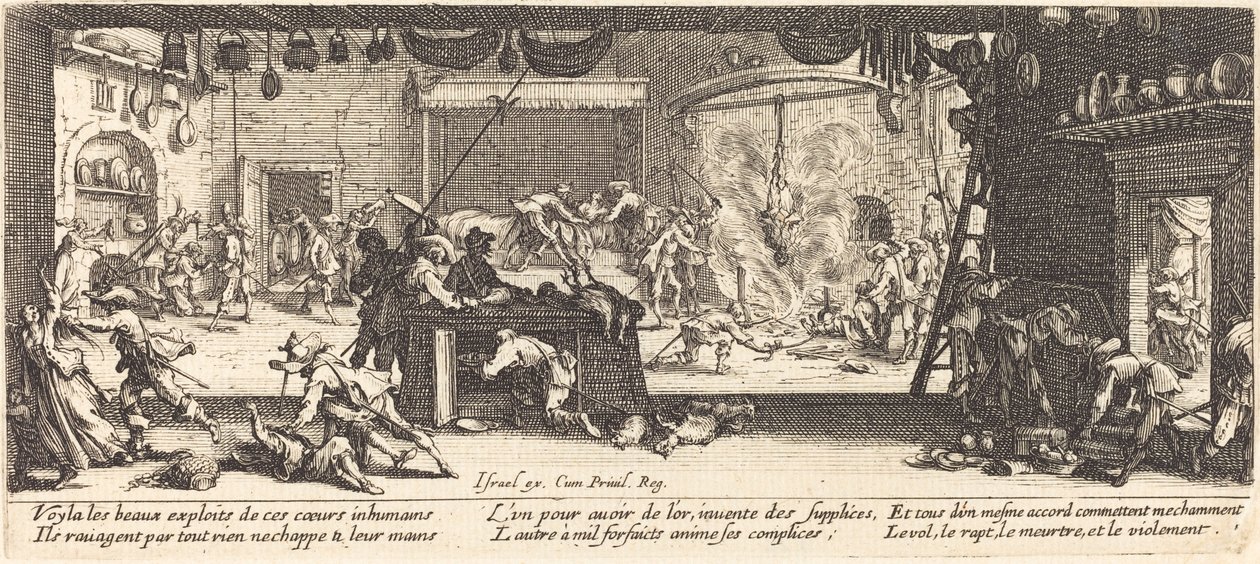 Suuren maalaistalon ryöstäminen tekijältä Jacques Callot