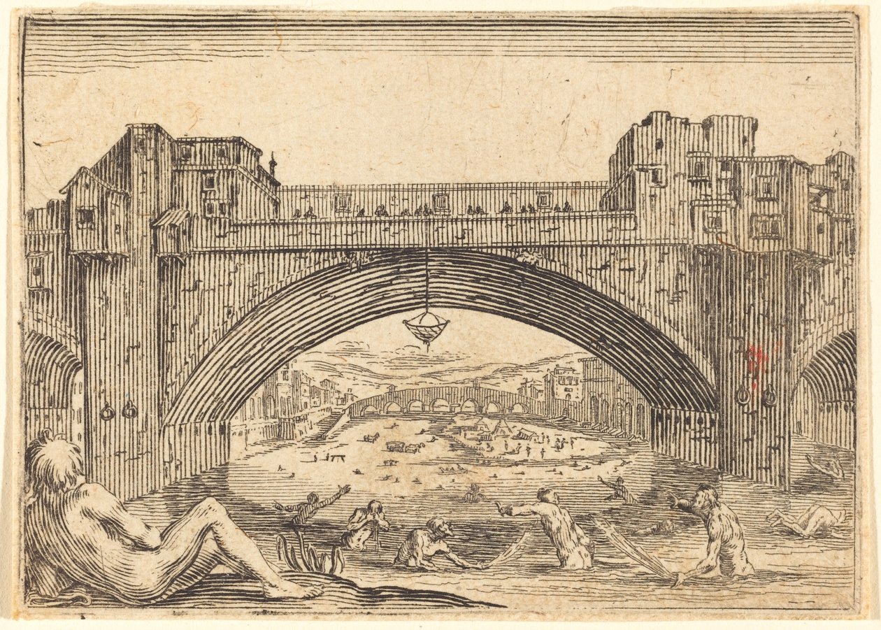 Ponte Vecchio, Firenze tekijältä Jacques Callot