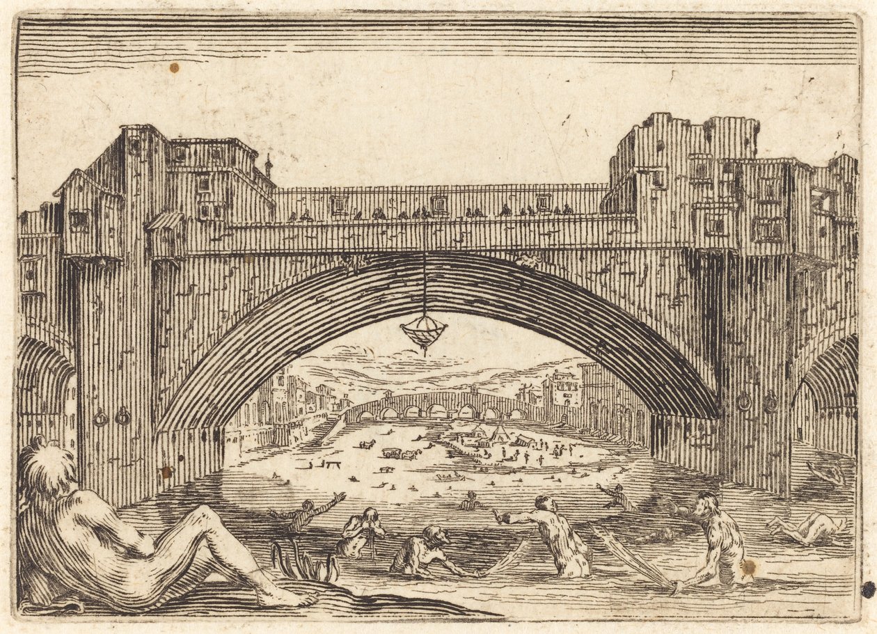 Ponte Vecchio, Firenze tekijältä Jacques Callot