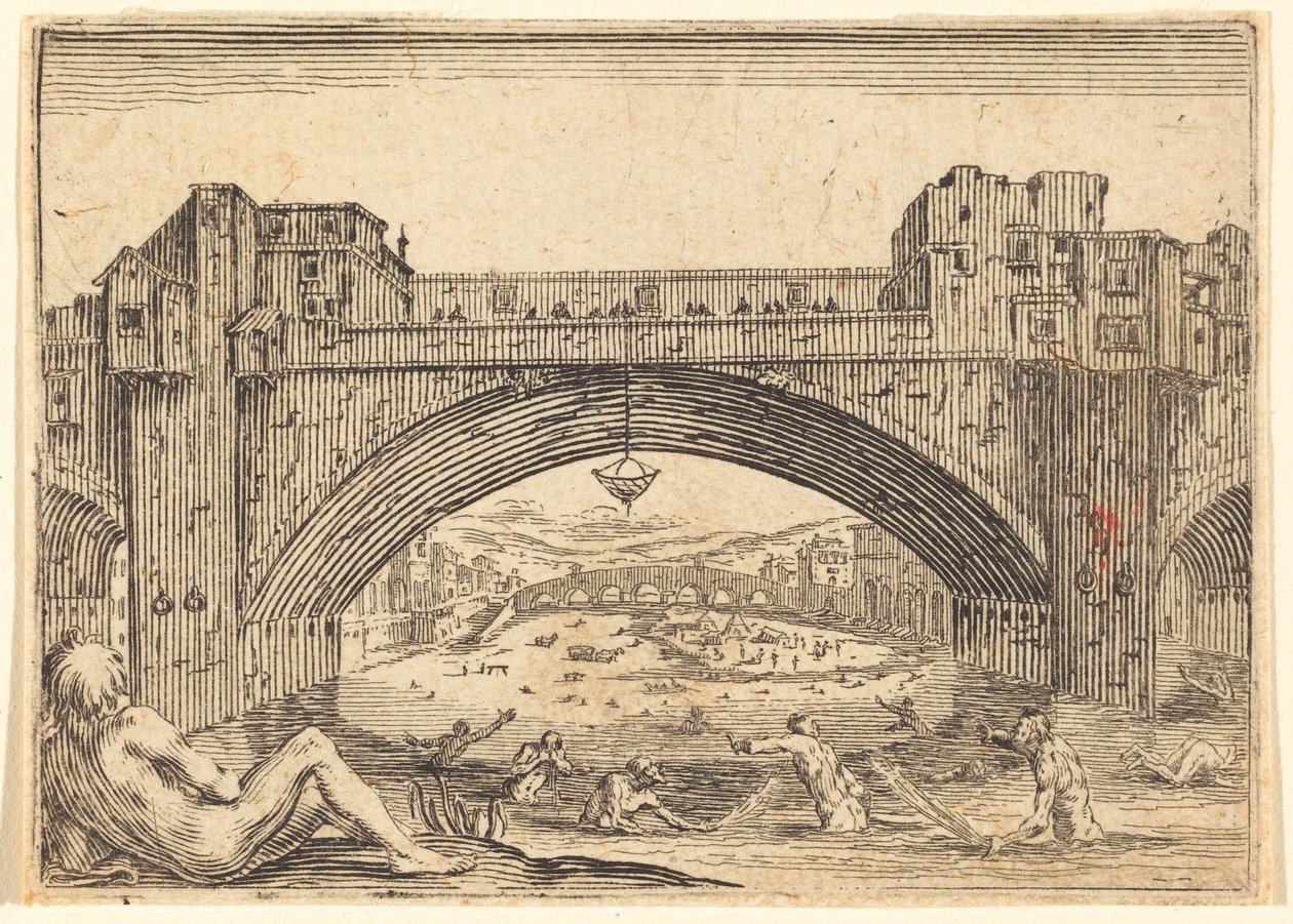 Ponte Vecchio, Firenze tekijältä Jacques Callot