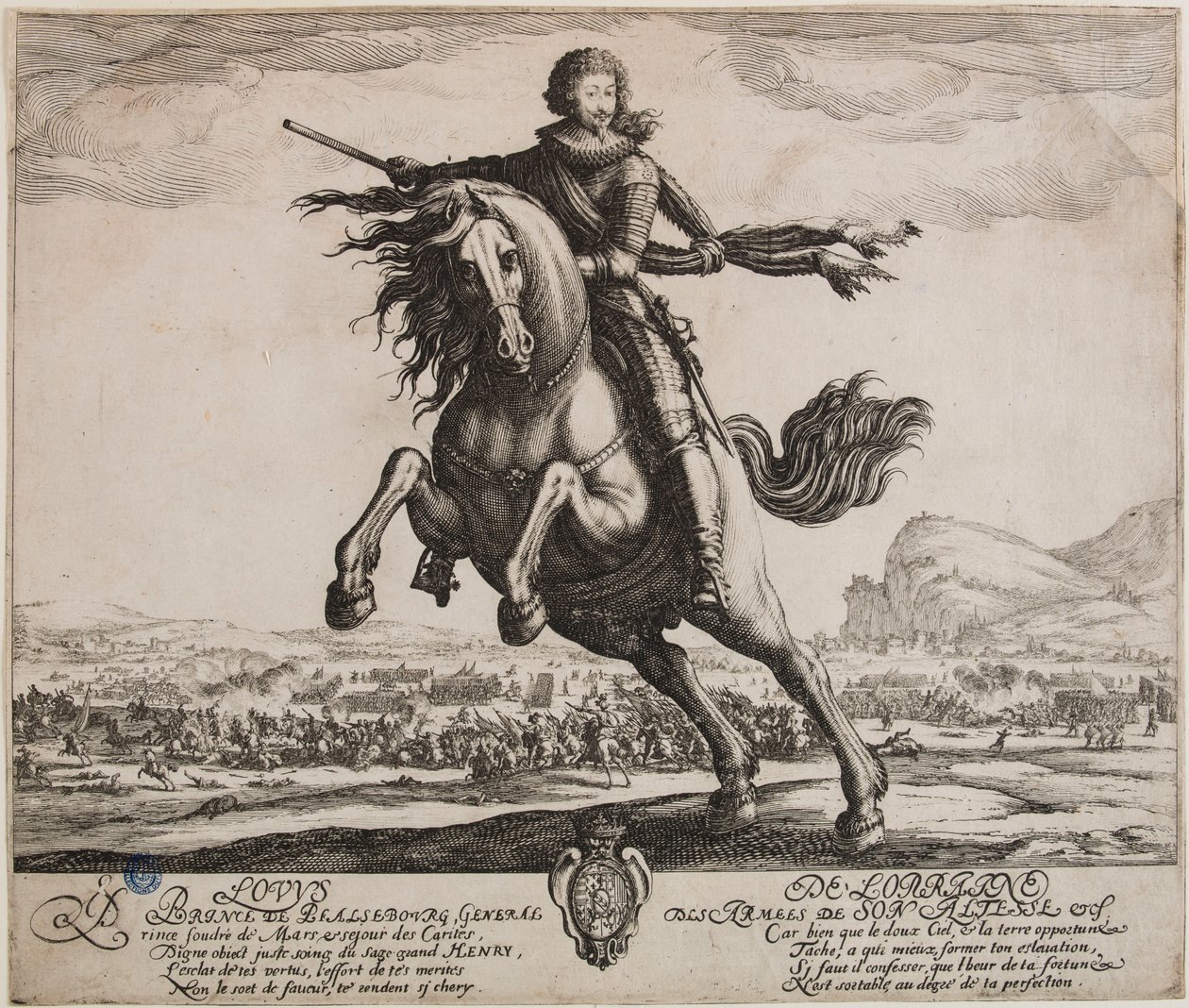 Phalsbourgin prinssin muotokuva (Lieure 505, Meaume 508) tekijältä Jacques Callot