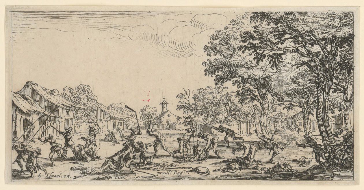 Maanviljelijöiden kosto tekijältä Jacques Callot