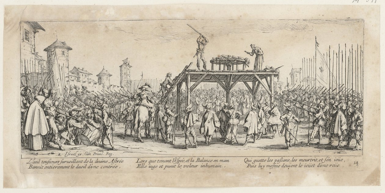 Pyörä, sarjan ”Sodan kauhut” 14. osa tekijältä Jacques Callot