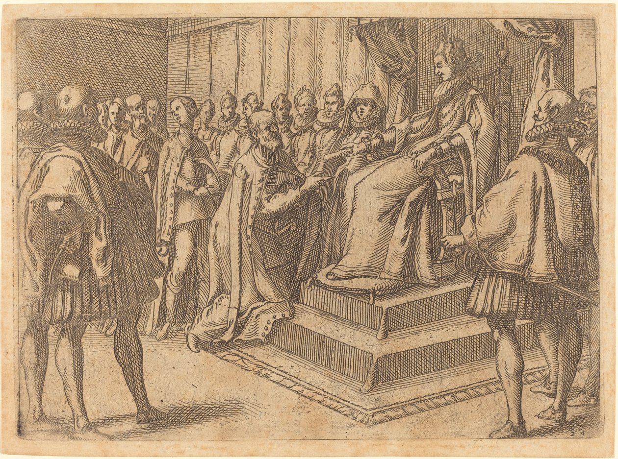 Puolan lähettilään vastaanotto tekijältä Jacques Callot