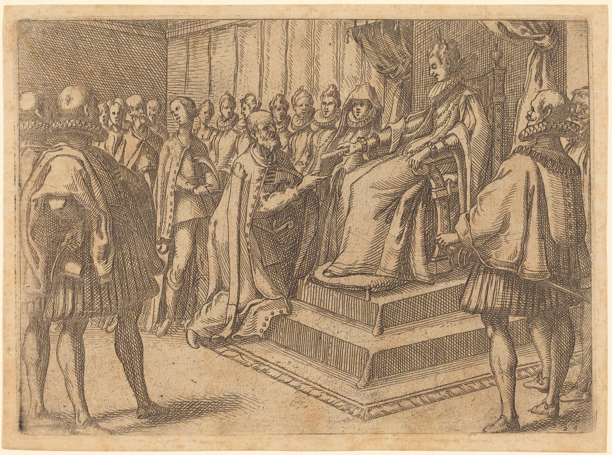 Puolan lähettilään vastaanotto tekijältä Jacques Callot