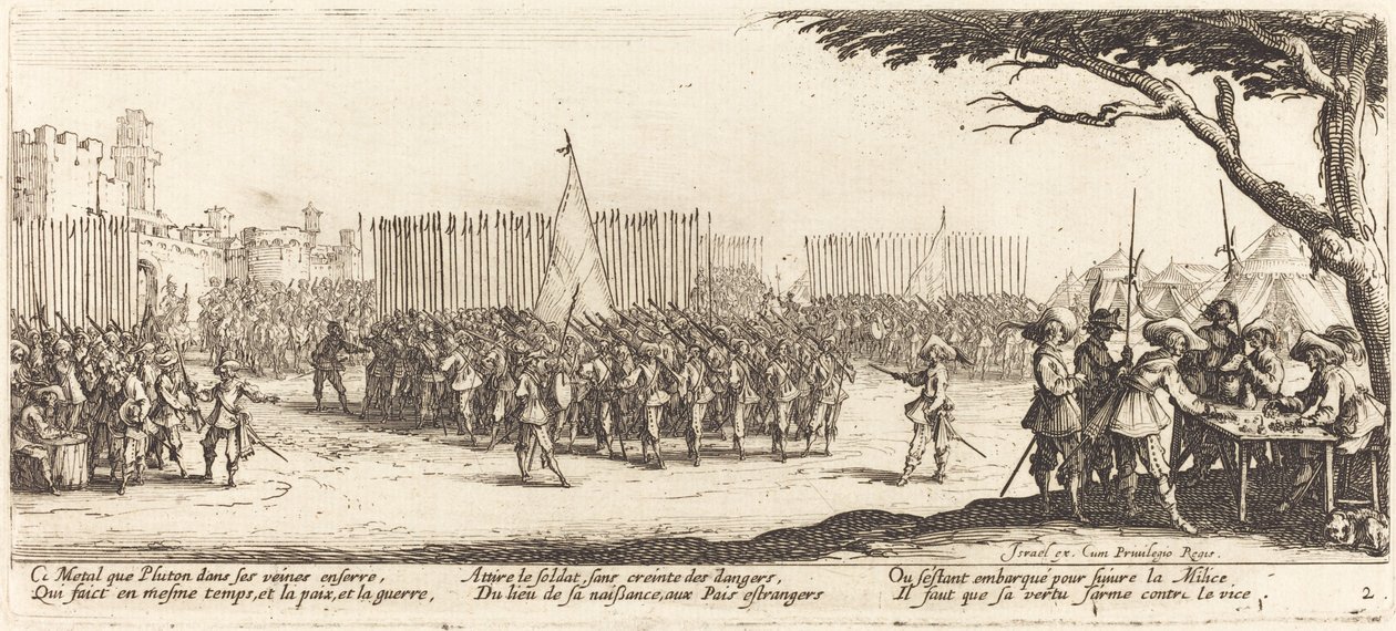 Joukkojen rekrytointi tekijältä Jacques Callot