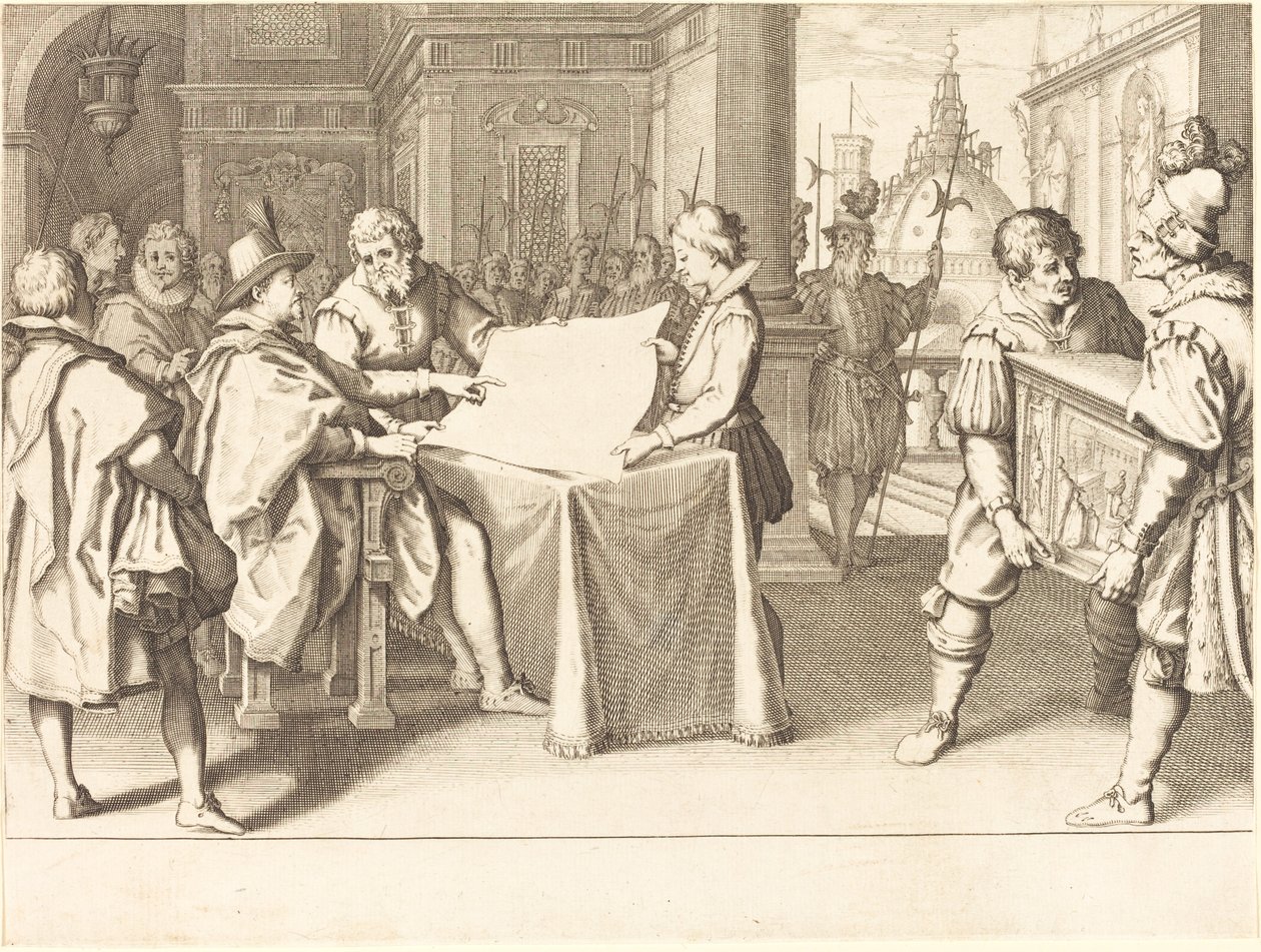 Duomon entisöinti, Firenze, n. 1614. tekijältä Jacques Callot