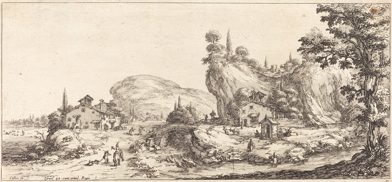 Paluu metsästä kotiin, luultavasti n. 1630. tekijältä Jacques Callot