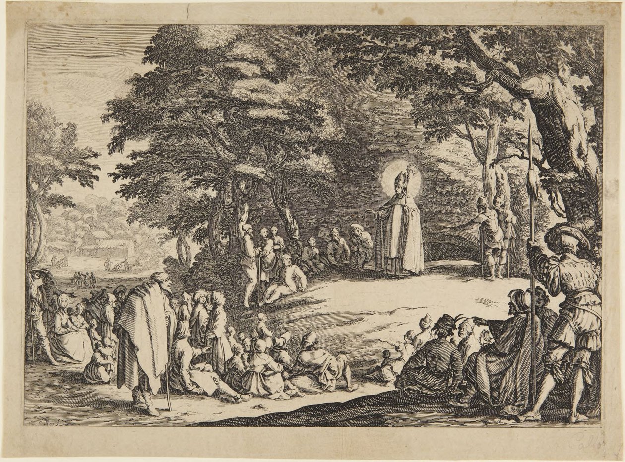 Saint Amond, Saint Nicolas tai Saint Severin tekijältä Jacques Callot