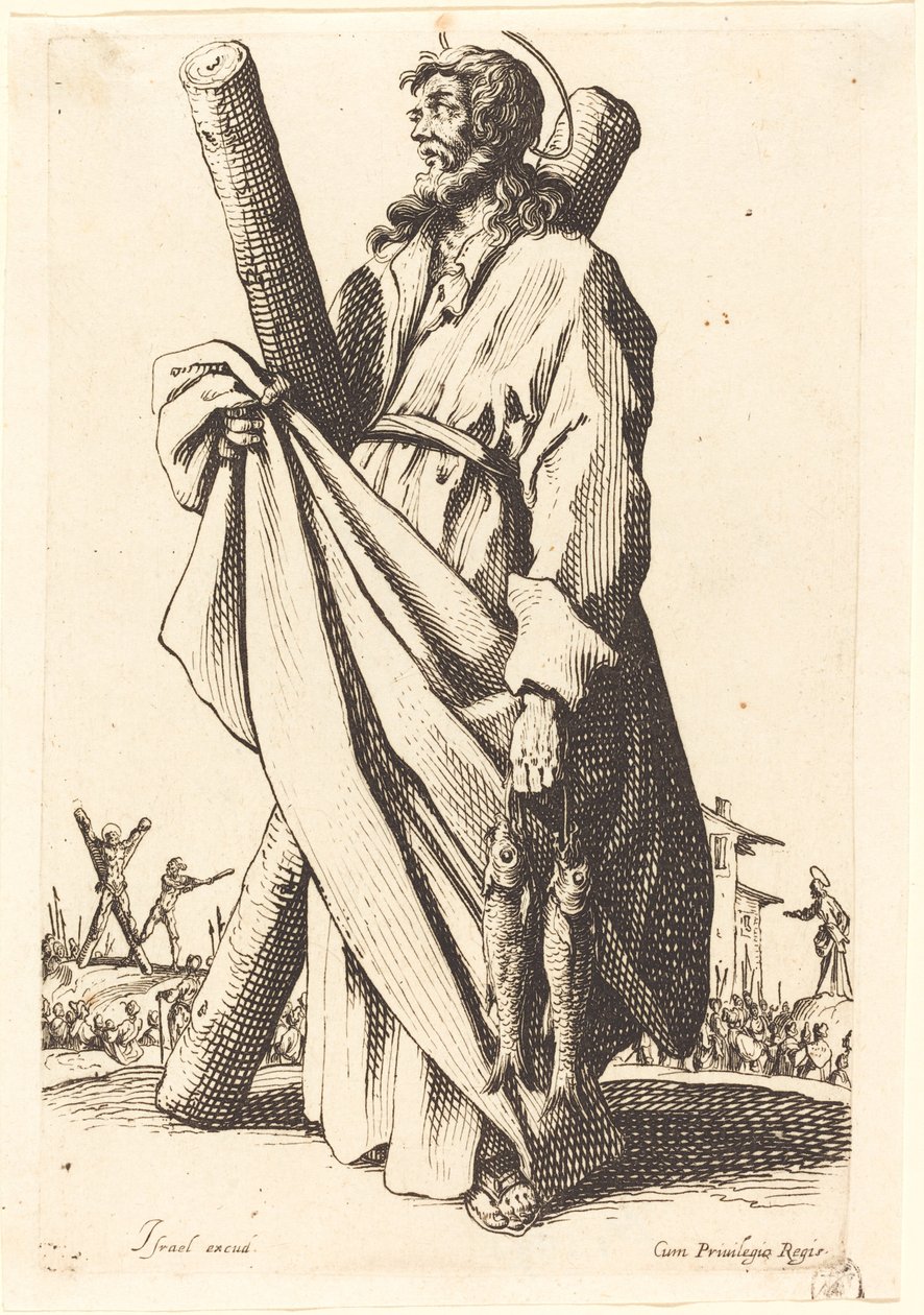 Pyhä Andreas tekijältä Jacques Callot
