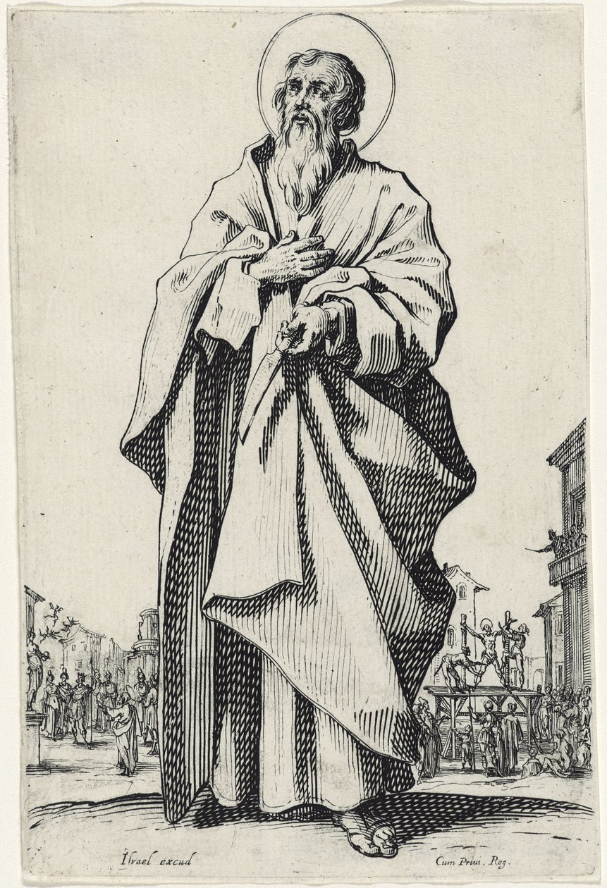 Pyhä Bartolomeus suurista apostoleista, 1631 tekijältä Jacques Callot