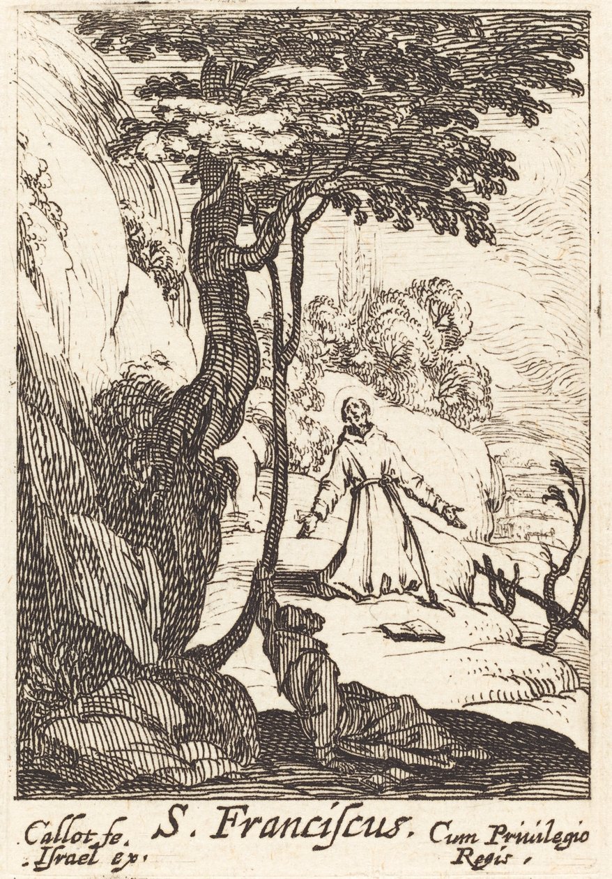 Pyhä Franciscus tekijältä Jacques Callot