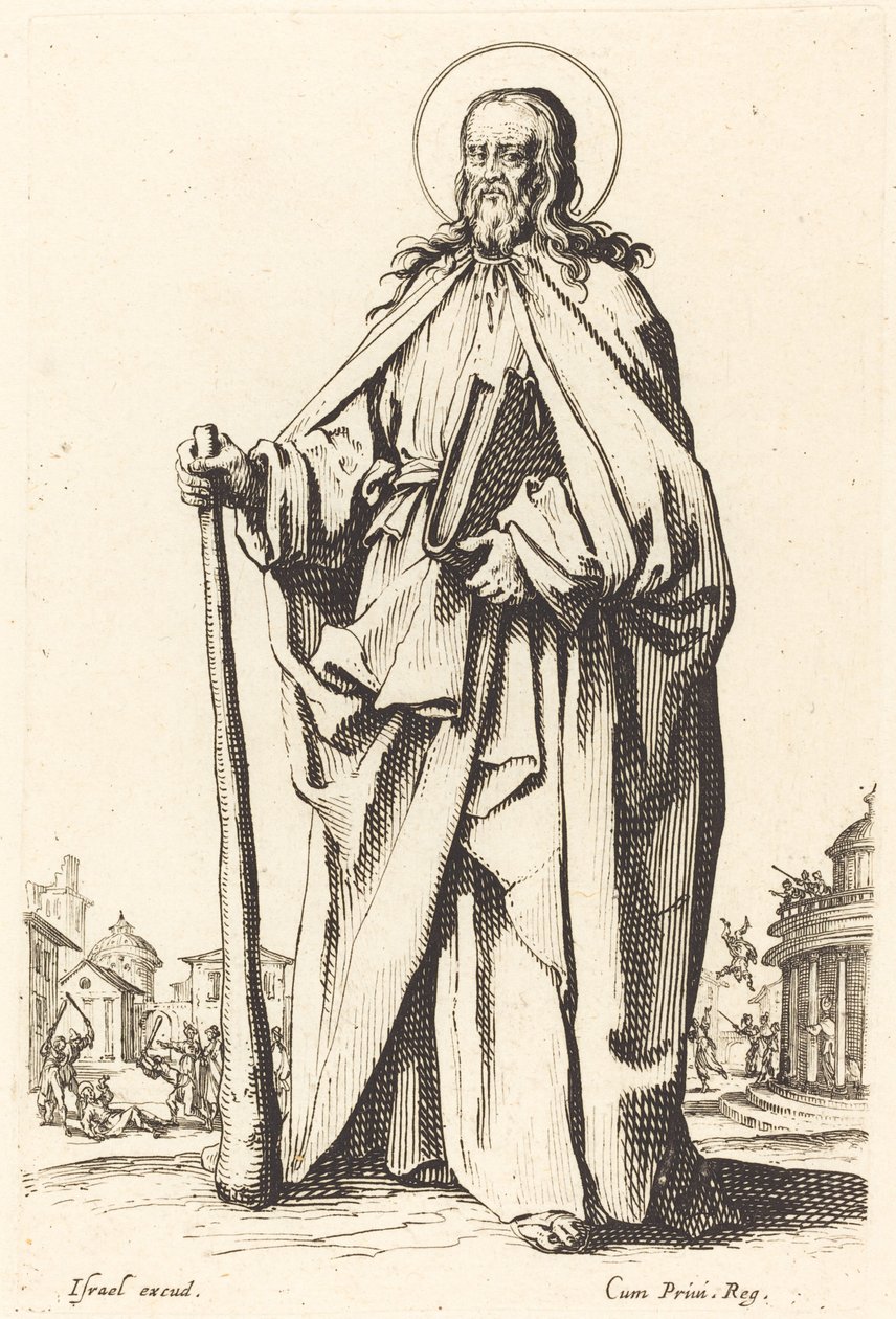 Pyhä Jaakob Pienempi, julkaistu 1631. tekijältä Jacques Callot