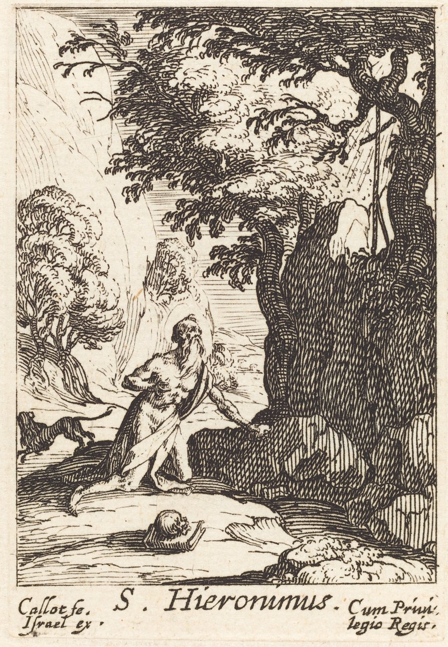 Pyhä Jerome tekijältä Jacques Callot