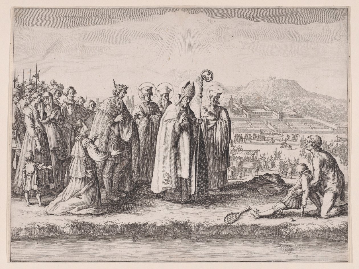 Saint Mansuy, teos, jota kutsutaan myös nimillä Saint Mansuet tai La Raquette (Saint Mansuy, teos, jota kutsutaan myös nimillä Saint Mansuet tai The Racket) tekijältä Jacques Callot