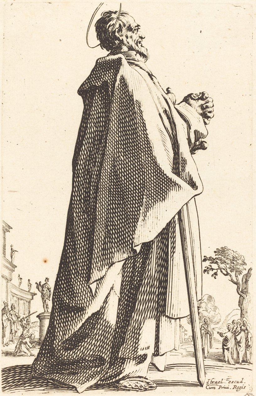 Pyhä Matteus, julkaistu 1631. tekijältä Jacques Callot