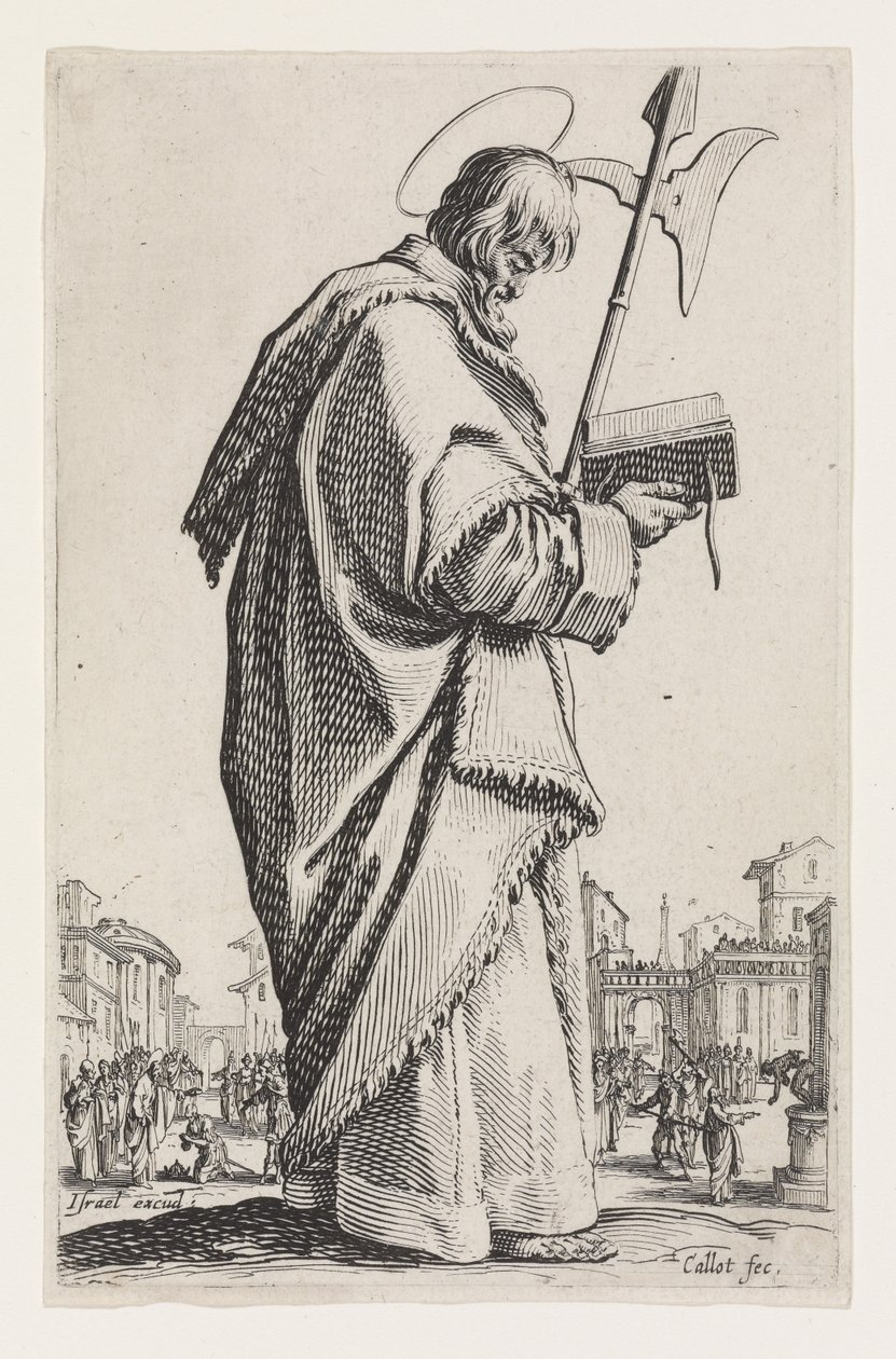 Pyhä Mattias Suurista apostoleista, 1631 tekijältä Jacques Callot