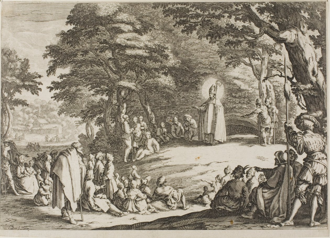 Saint Nicholas saarnaaminen tekijältä Jacques Callot