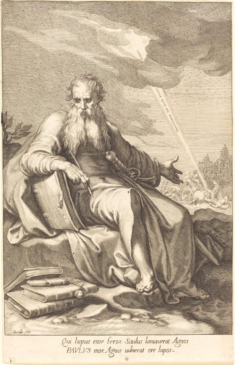 Pyhä Paavali, istuu tekijältä Jacques Callot