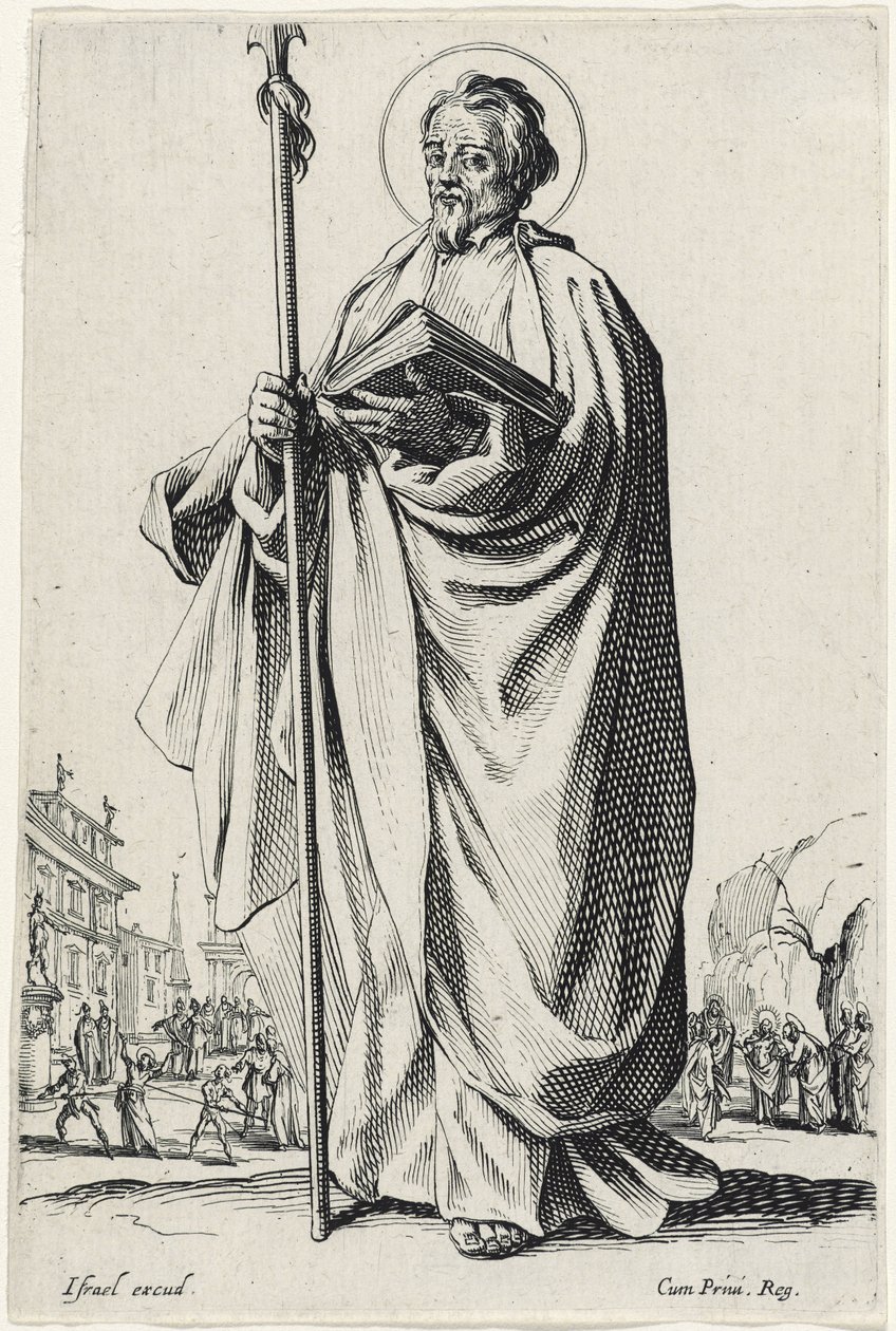 Pyhä Tuomas suurista apostoleista, 1631 tekijältä Jacques Callot