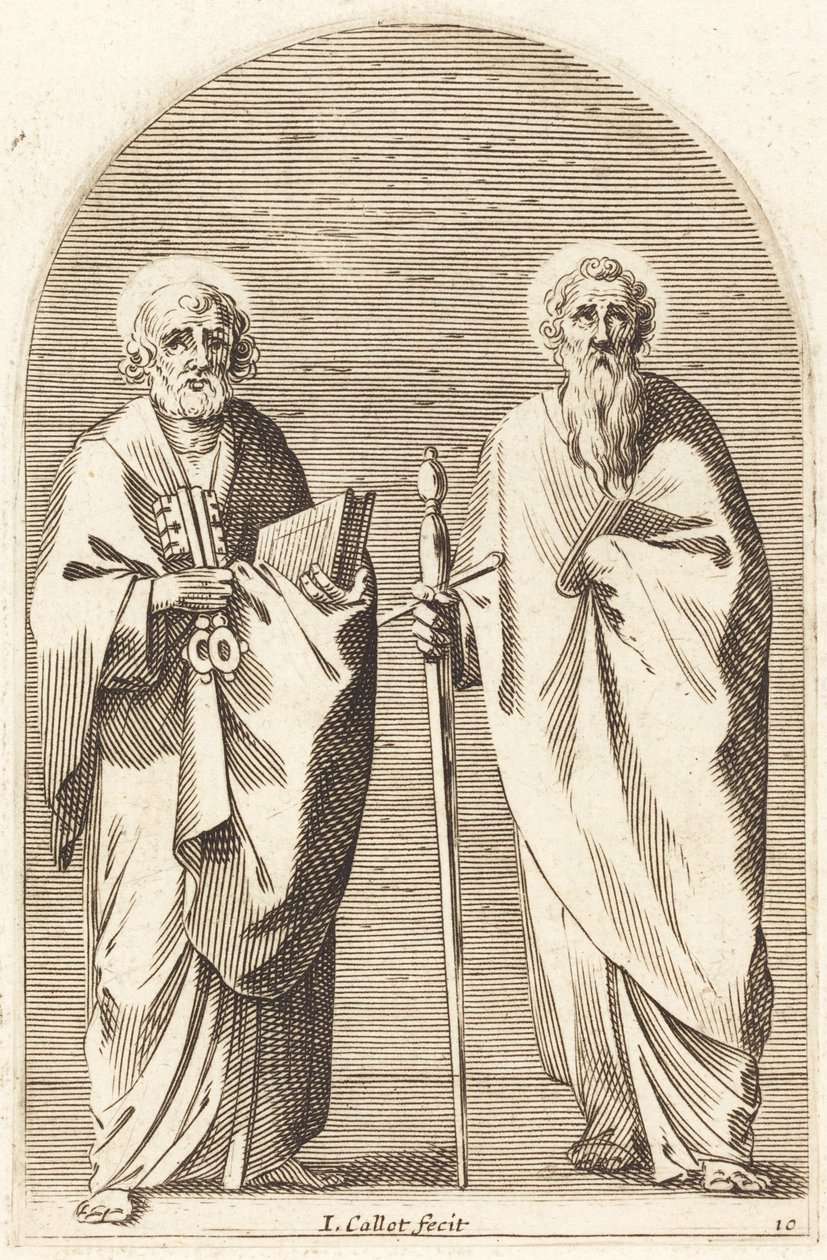 Pyhät Pietari ja Paavali tekijältä Jacques Callot