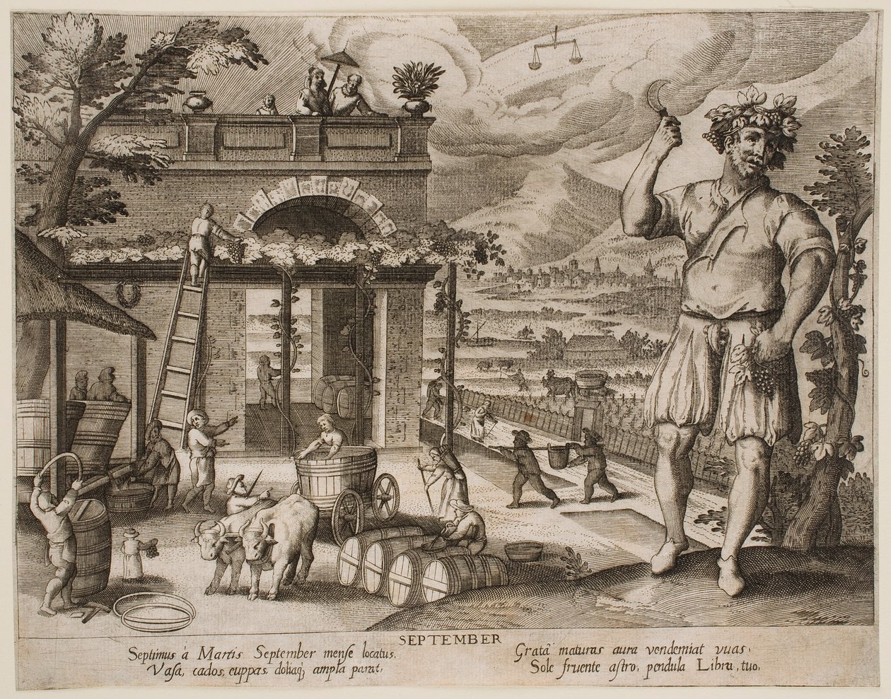 Syyskuu sarjasta "Kuukaudet" tekijältä Jacques Callot